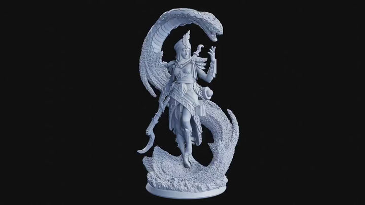 Desert Wizard, Warlock, Sorcerer | 28mm, 32mm,54mm,75mm, 100mm Scales | PC NPC Mini- Minis -D&amp;D 5e Pathfinder Figurine | Flesh of Gods