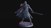 Vampire Fighter Swordmaster | 28mm, 32mm,54mm, 75mm,100mm Scale | Undead Dungeons & Dragons 5e Miniatures | Pathfinder | Figurine DnD Mini