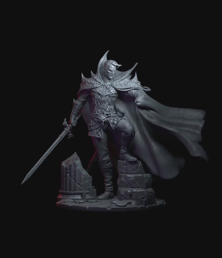 Vampire Lord Miniature STL | Undead Noble | Digital Download