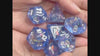 Blue Magic DnD Resin DICE SET (7 dice) Handmade | Dungeons & Dragons 5EDice |