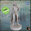 Female Pirate Gunslinger Swashbuckler Fighter Sexy Pinup| 28mm, 32mm, 75mm Scale | Dungeons and Dragons 5e Miniatures | DnD Mini |