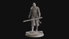 Fighter Soldier in Armor Miniature | Dungeons and Dragons | 28mm, 32mm,75mm Scales | Pathfinder |Unpainted Figure