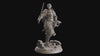 Female Half-Orc Paladin Cleric with Sword in Heavy Armor| Dungeons and Dragons | 28mm, 32mm,75mm Scales | Pathfinder |Unpainted Figure