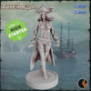 Female Pirate Gunslinger Swashbuckler Fighter Sexy Pinup| 28mm, 32mm, 75mm Scale | Dungeons and Dragons 5e Miniatures | DnD Mini |