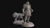 Undead Death Knight, Shadow General and Dire Wolf| 28mm, 32mm, 75mm Scale Resin Miniature | Flesh of Gods | Dungeons and Dragons |