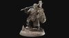 Dwarf Fighter Paladin Shield and Battle Hammer | 28mm,32mm Scale ,50mm Tall | Dungeons and Dragons | Figurine mini - D&D 5e | Flesh of Gods