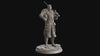 Fighter Soldier in Armor Miniature | Dungeons and Dragons | 28mm, 32mm,75mm Scales | Pathfinder |Unpainted Figure
