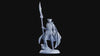 Human Fighter Polearm Master Paladin Adventurer PC or NPC | 28mm, 32mm, 75mm Scales | Dungeons and Dragons | Pathfinder | Flesh of Gods