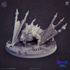 Vampiric monstrosity Giant Dire Bat- | 28mm and 32mm Scale | Giant Bat Miniature | Dungeons and Dragons | Pathfinder | Varghulf Courtier |