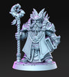 Dwarf Wizard | Dwarf | Miniatures | Wizard| Spell | Dungeons and Dragons | 28mm and 32mm | Pathfinder | Unpainted