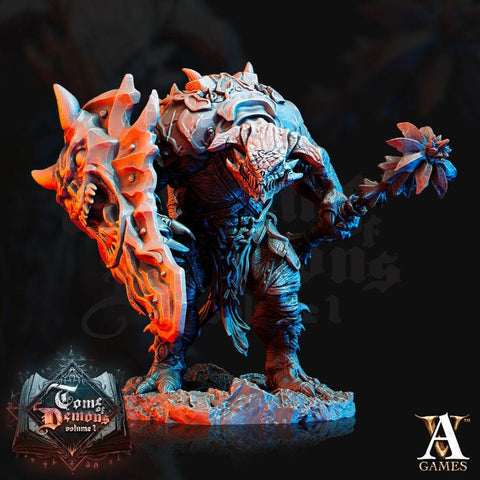 Tanarukk Demon DnD | 70mm | Foot soldier Demon | Skulltaker Daemon Khorne | 32mm scale | Out of the Abyss | Demon | Dungeons and Dragons |