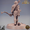 Female Wood Elf Ranger Archer | Elf Fighter | Miniature | 28mm Scale | 32mm Scale | 75mm| Pathfinder Figure | Elf Figurine unpainted|