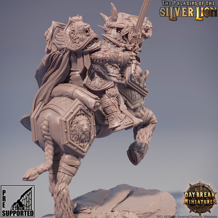 Paladin | Mounted Knight  | Miniature | Heavy Armor | Dungeons and Dragons | 28mm Scale | 32mm scale | Pathfinder | AOS ||