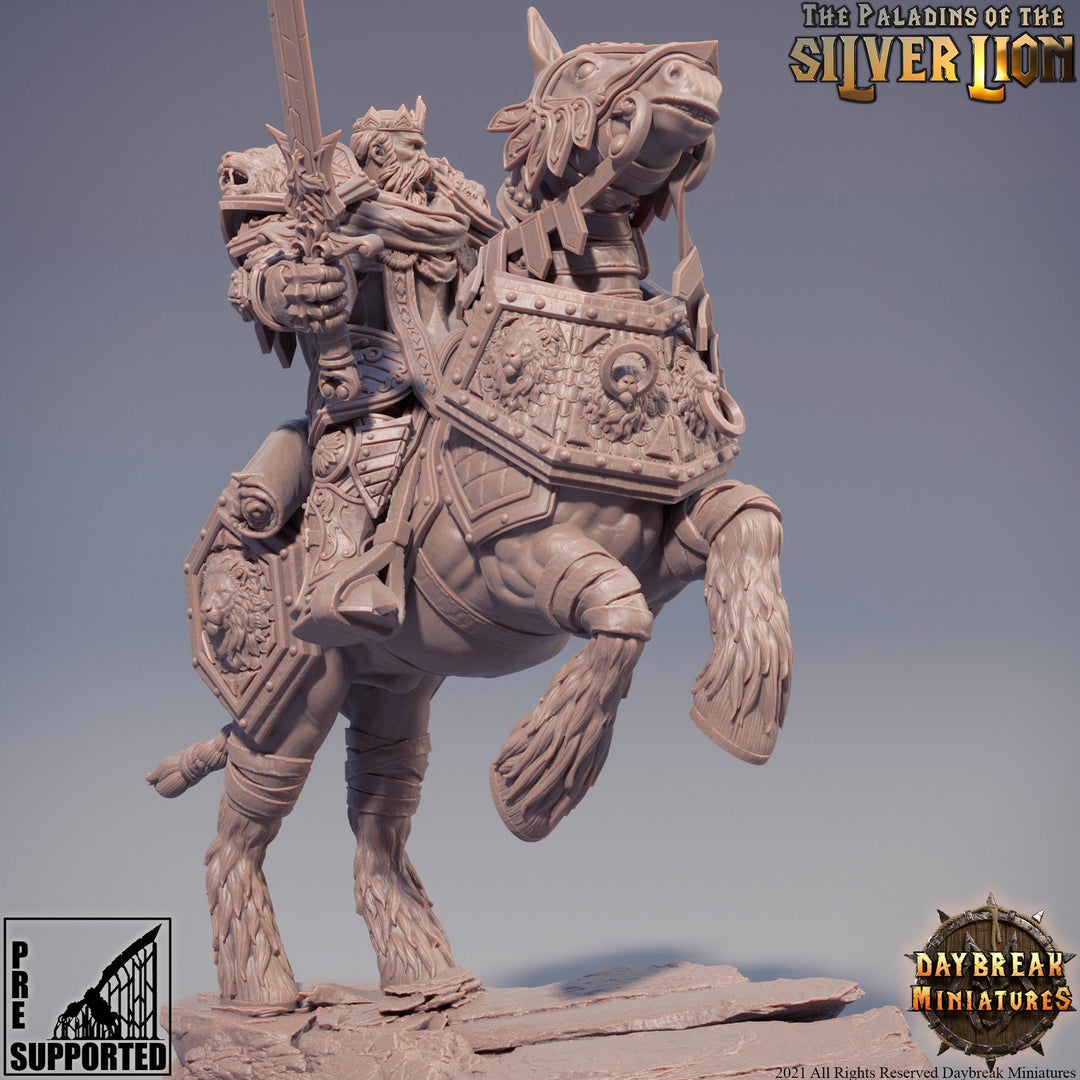 Paladin | Mounted Knight  | Miniature | Heavy Armor | Dungeons and Dragons | 28mm Scale | 32mm scale | Pathfinder | AOS ||