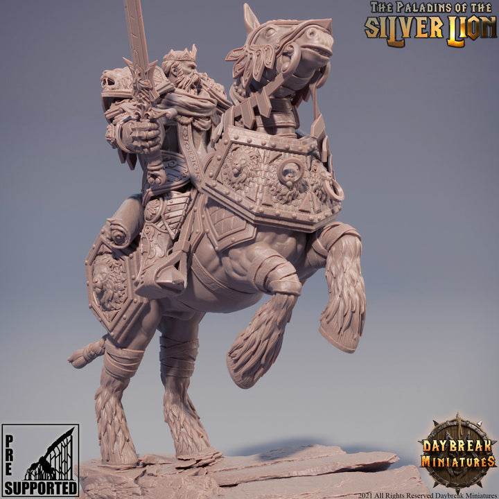 Paladin | Mounted Knight  | Miniature | Heavy Armor | Dungeons and Dragons | 28mm Scale | 32mm scale | Pathfinder | AOS ||