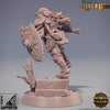 Paladin | Female Paladin| Miniature | Heavy Armor | Dungeons and Dragons | 28mm Scale | 32mm scale | Pathfinder | D&D |
