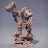 Orc boss | Ork | Orc barbarian | Warhammer and claws| |Dungeons and Dragons | 28mm or 32mm | 75mm Tall Pathfinder | Raging Barbarian orc