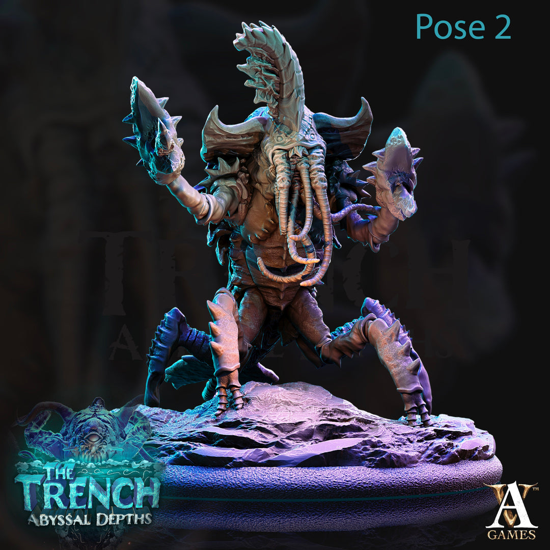Chuul - 3 Poses | Resin Miniature | Dungeons and Dragons Miniatures | Pathfinder Miniatures | DnD 5e | Underwater | Figure | Role Playing