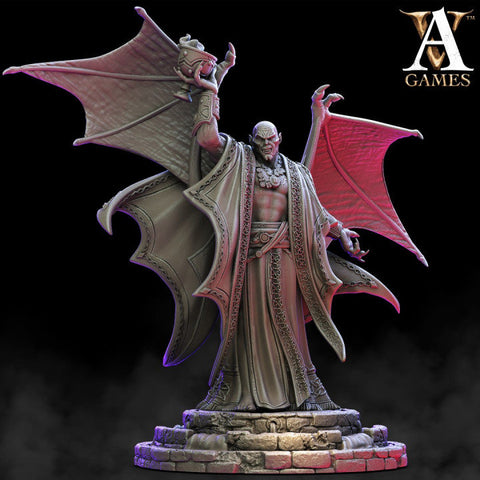 Vampire Prince - Greater Vampire | 32mm Scale| Vampire Miniature | Dungeons and Dragons Miniatures Undead | Pathfinder Miniatures | DnD 5e |