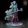 Oathbreaker Female Paladin Chaos Knight Unpainted Miniature | 28mm, 32mm Scales | Dungeons and Dragons | Pathfinder | Frostgrave | DnD