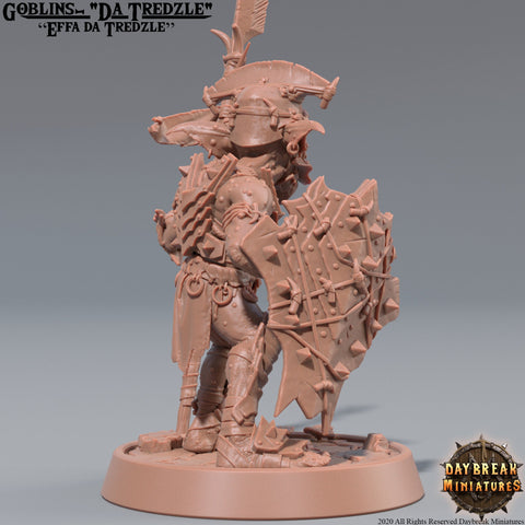Goblin Chieftain | DnD Miniatures | Dungeons and Dragons | 28mm, 32mm, 75mm scale| Pathfinder | Figure for Painting| 