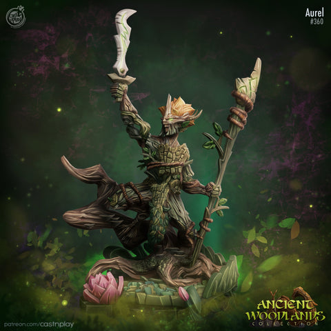 Very Rare Male Dryad Woodland Fey Spirit | Miniatures Dungeons and Dragons | 28mm, 32mm, 75mm | Pathfinder | Unpainted Resin 3d printed