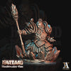 Dwarf Cleric Miniature | Mountain Dwarf Spell | Dungeons and Dragons | 28mm, 32mm, 75mm Scales| Pathfinder | Unpainted |