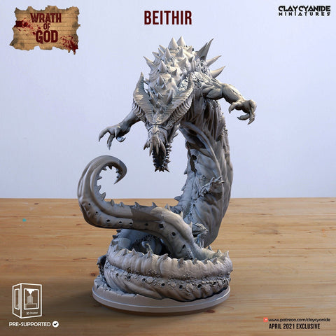 Behir Dragon Killer -3 sizes 90mm,70mm,50mm | Resin Miniature | Dungeons and Dragons | Pathfinder Miniatures | DnD 5e | Figure Role Playing
