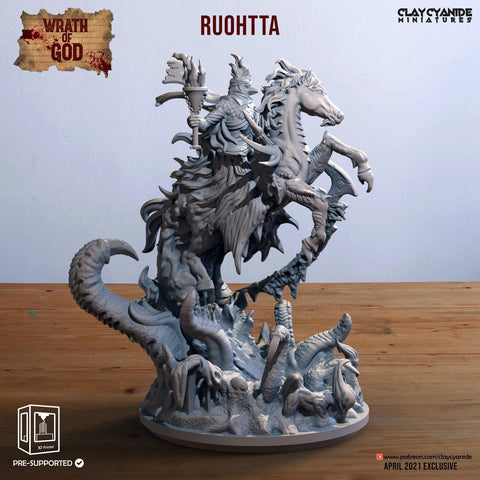 Ruohtta - Sami mythology Deity | 85mm -- 28mm/32mm Scale |  Resin Miniature | Dungeons and Dragons | Pathfinder | Figure for Painting