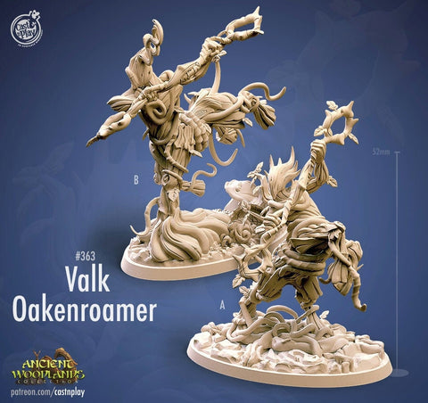 Valk Oakenroamer, Blight Centaur Dungeons and Dragons | 28mm, 32mm, 75mm | Pathfinder | Unpainted Resin 3d printed | Ylthari's Guardians