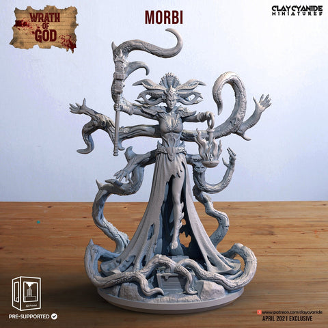 MORBI  Spirit of PESTILENCE & DISEASE | 88mm -- 28mm/32mm Scale |  Resin Miniature | Dungeons and Dragons | Pathfinder | Figure for Painting