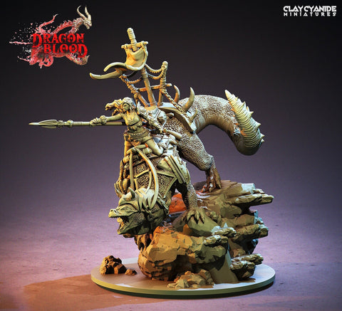 Female Pinup Beastmaster Ranger Drake Rider | 100mm tall with Base Resin Miniature | Dungeons and Dragons | DnD 5e | Figure Role Playing