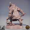 Dragonborn Fighter Two weapon style axes | 28mm, 32mm, 75mm Scale Resin Miniature | Dungeons and Dragons Miniatures | Pathfinder |