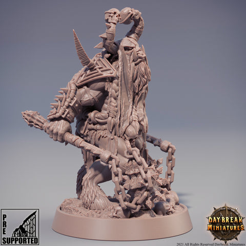 Beastman - Minotaur -Yakfolk  | 28mm, 32mm, 75mm Scale Resin Miniature | Dungeons and Dragons Miniatures | Pathfinder |