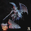 Greater Devil - Horned Devil 90mm tall | 50mm Base| 3d printed | Out of the Abyss | Demon | Dungeons and Dragons |