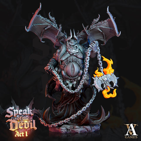 Pit Fiend Devil | Descent Into Avernus  | 120mm tall | 28/32mm scale |  Dungeons and Dragons |