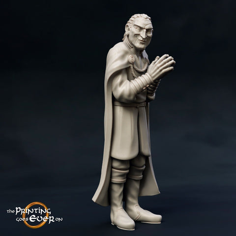 Nasty Man Rogue Thief NPC | 28mm Scale | 32mm Scale | 75mm Scale Pathfinder Figure |DnD| miniature Figurine unpainted|