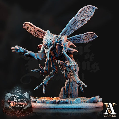 Chasme -Fly Demon -  Insect Tanar'ri interrogator Turterer | 65mm tall | 28mm & 32mm Scale | Out of the Abyss |Daemon |Dungeons and Dragons|