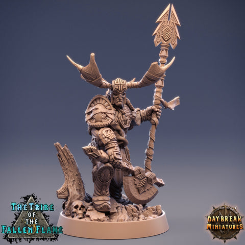 Druid Cleric Player Character | Hobgoblin Shaman | 28mm, 32mm, 75mm Scale Resin Miniature | Dungeons and Dragons | Daybreak  Miniatures