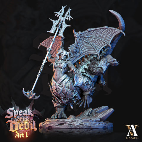 Demon Ogre  Devil | 105mm tall | 28mm/ 32mm scale (Large and Huge ) | Dungeons and Dragons