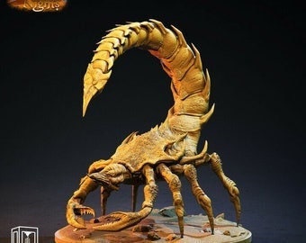 Giant Scorpion 100mm long. Available: 28mm and 32mm Scale | Heroic Scale |  - Minis - D&D 5e Desert of Desolation adventure | Clay Cyanide|