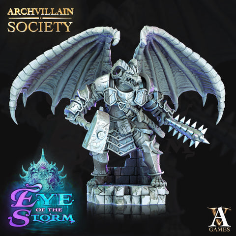 Dragonborn Paladin Fighter mini | 28mm, 32mm, 75mm Scale Resin Miniature | Dungeons and Dragons Miniatures | Pathfinder |