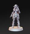 Pinup Sexy Female Half-Elf Al-Qadim Gladiator | 28mm,32mm,75mm Scale | Sexy Female unpainted resin Figurine mini - D&D