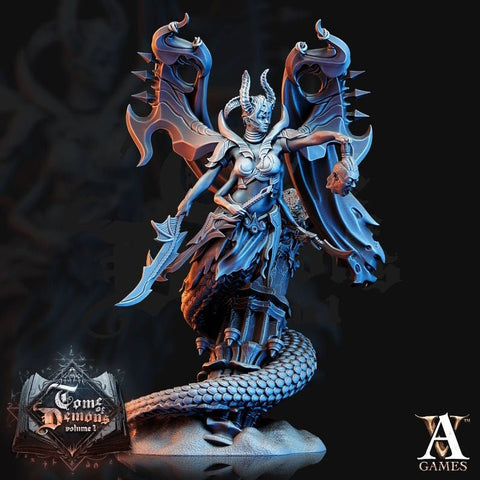 Marilith Demon General | Demon Prince | 127mm, 5 inches tall | Out of the Abyss | Demon | Dungeons and Dragons |