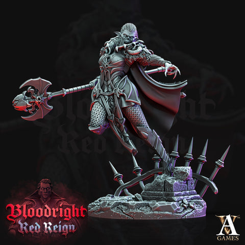 Female Vampire Fighter | 75mm | DnD 5e Miniature | Dungeons and Dragons | Undead | Daughters Of Lilith |