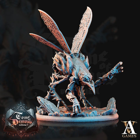 Chasme -Fly Demon -  Insect Tanar'ri interrogator Turterer | 65mm tall | 28mm & 32mm Scale | Out of the Abyss  | Dungeons and Dragons|