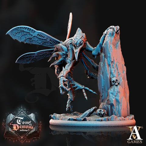 Chasme -Fly Demon -  Insect Tanar'ri interrogator Turterer | 65mm tall | 28mm & 32mm Scale | Out of the Abyss | Dungeons and Dragons|