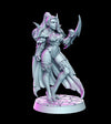 Pinup Sexy Female Fighter Forearm Blades| 28mm Scale | 32mm Scale | 75mm Scale Miniature - Minis - D&D 5e - RN Estudio