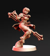 Pinup Sexy Female Fighter with Mace | 28mm Scale | 32mm Scale | 75mm Scale | Miniature - Minis - D&D - Pathfinder - Unpainted mini