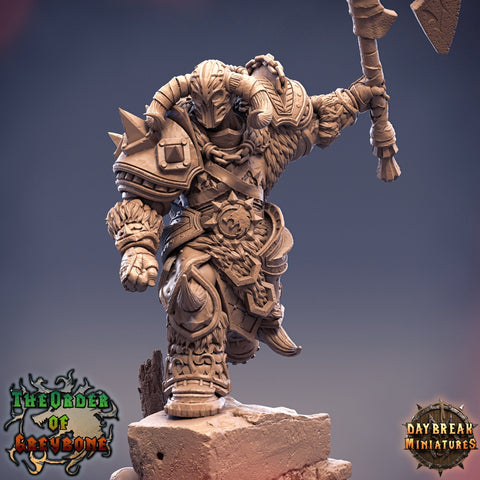 Oathbreaker Paladin Chaos Knight Unpainted Miniature | 28mm, 32mm, 75mm Scales | Dungeons and Dragons | Pathfinder | Daybreak Miniatures